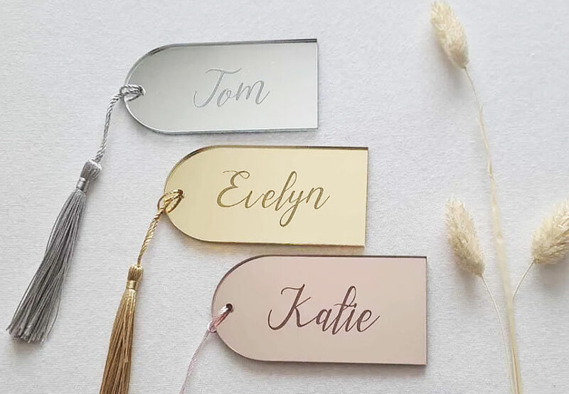 acrylic placecards