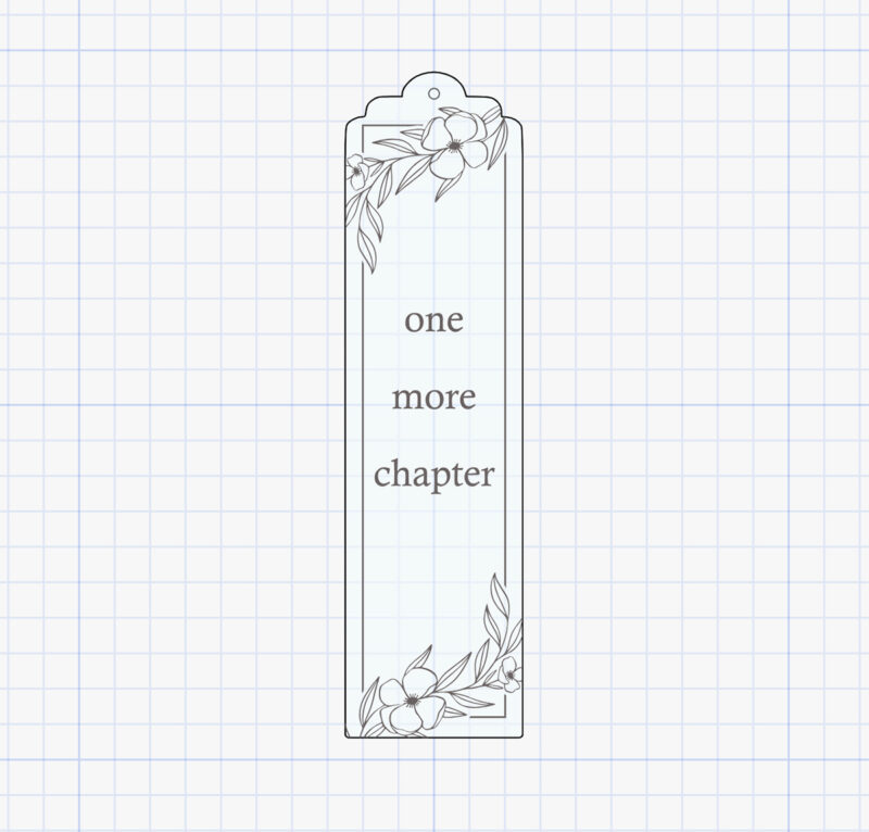 acrylic bookmark