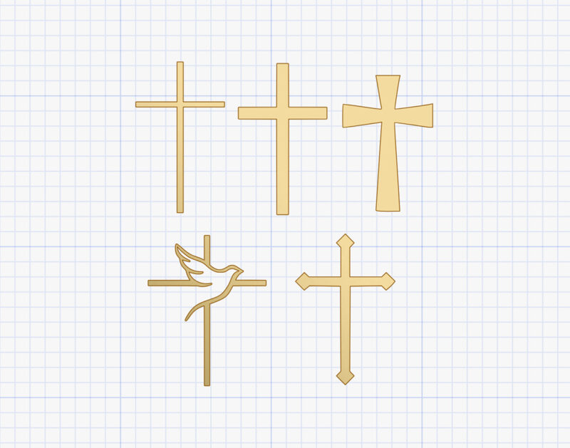 acrylic crosses
