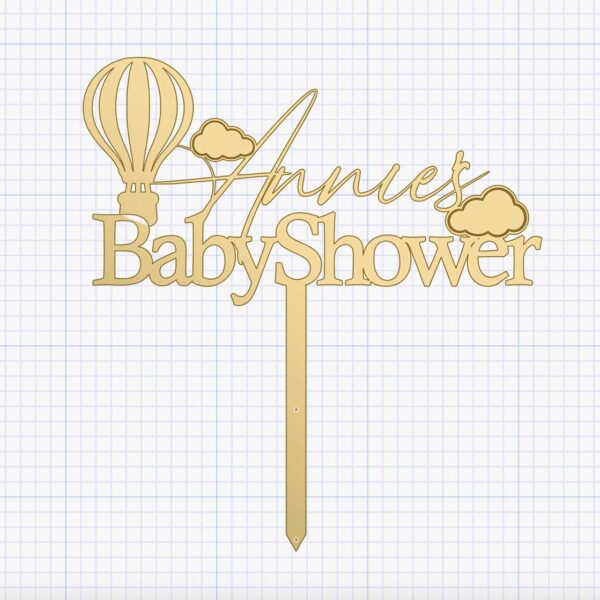 baby shower cake topper