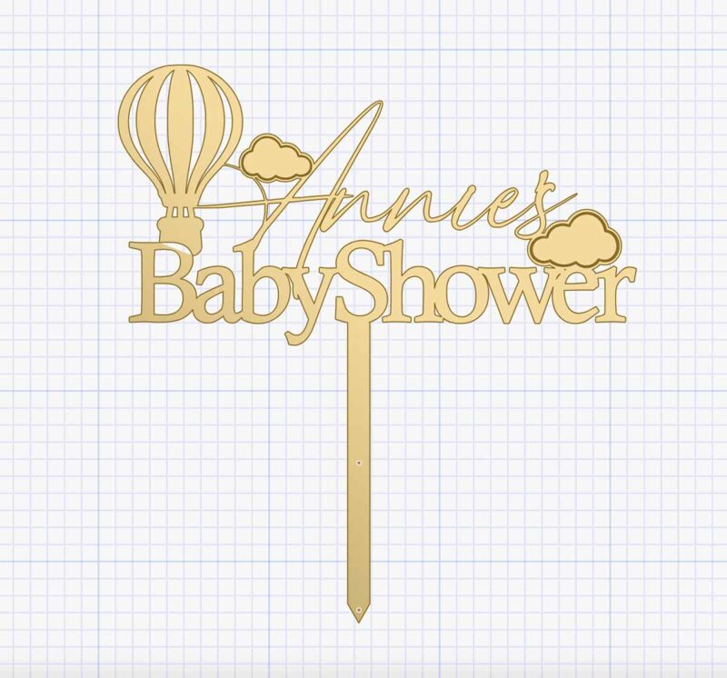 baby shower cake topper