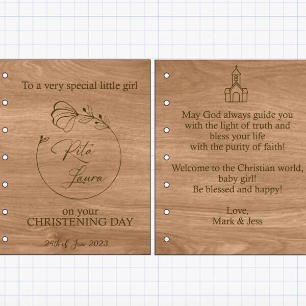 christening card