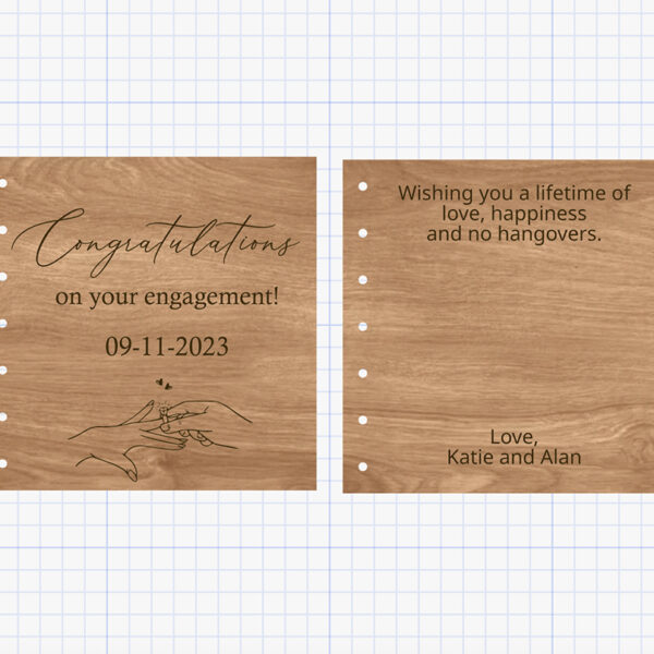 engagement card