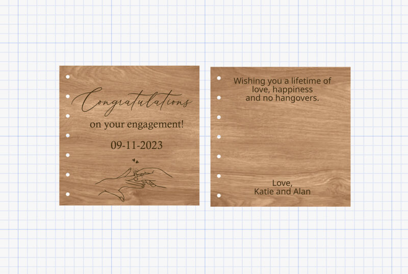 engagement card