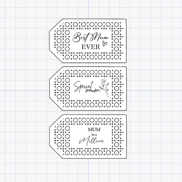 mother's day mdf tags