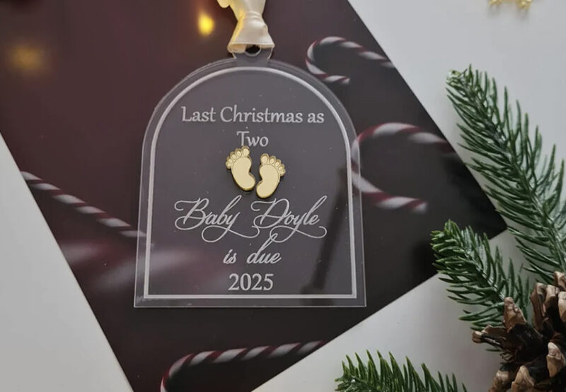 last christmas as two tree decoration