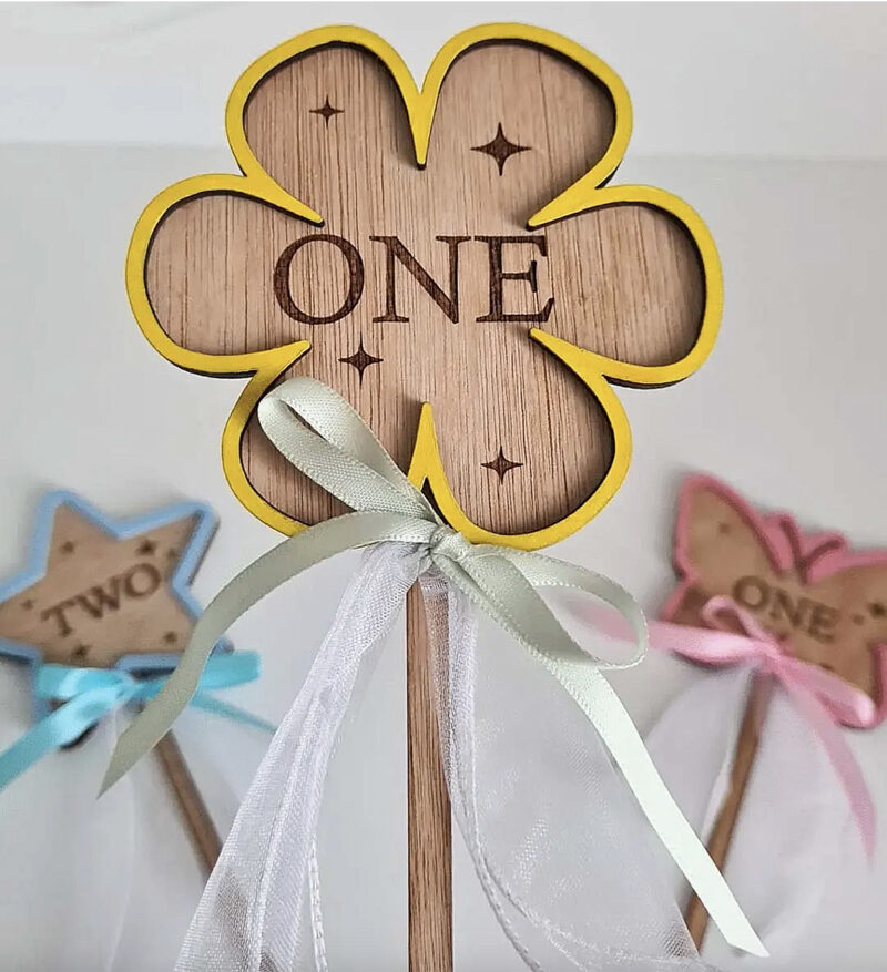 wooden flower wand