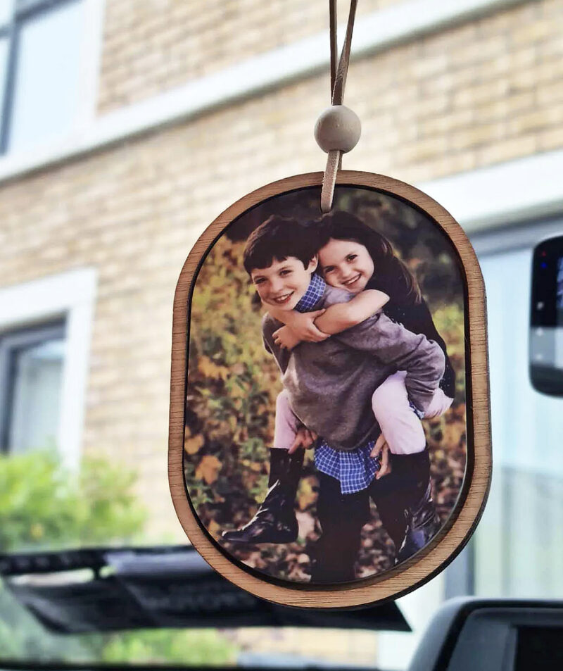 drive safe wooden ornament
