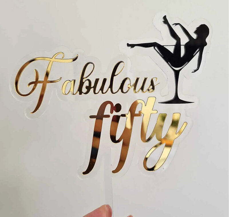 fabulous cake topper