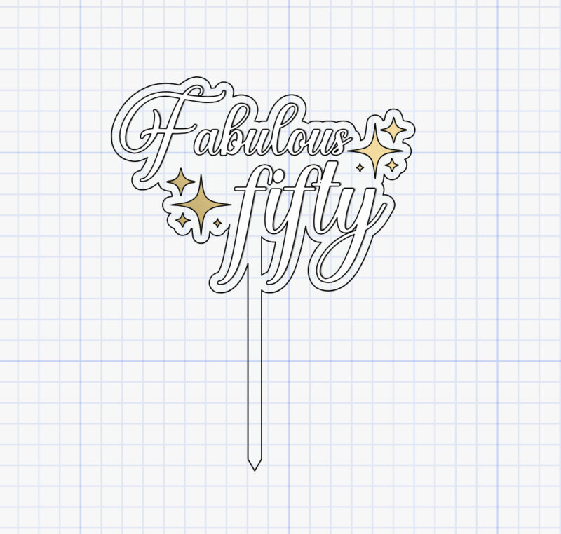 fabulous topper with stars