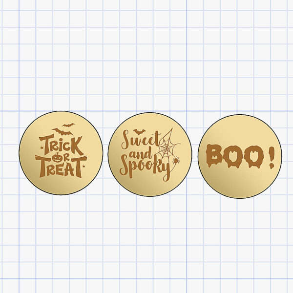 halloween discs vector