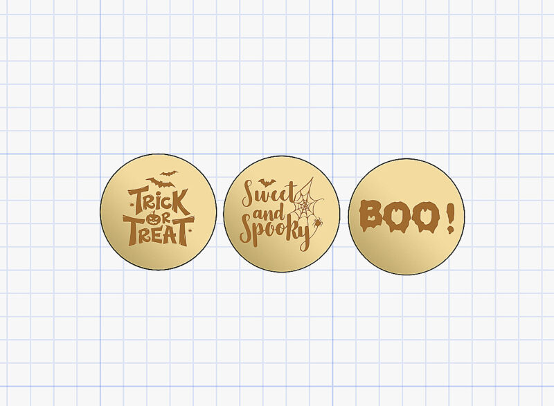 halloween discs vector