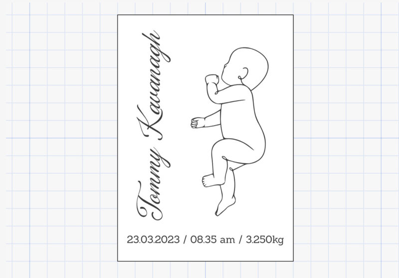 baby lineart
