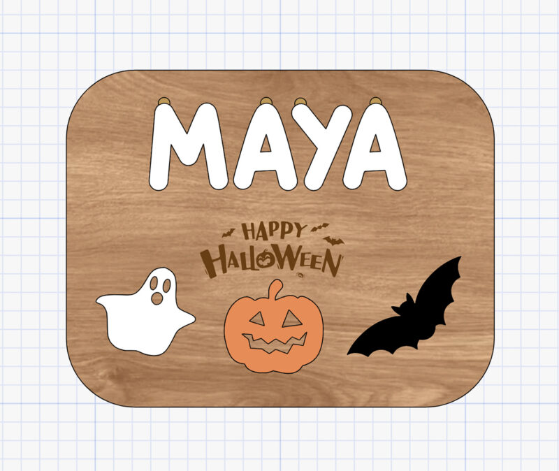 halloween name puzzle