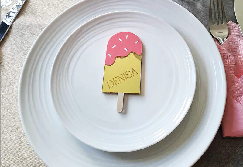 ice cream place cards