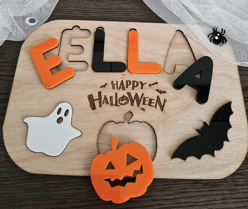 personalised wooden name puzzle