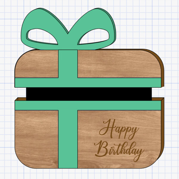 horizontal gift card holder