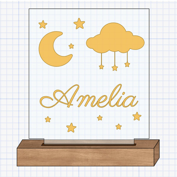 moon and stars lamp