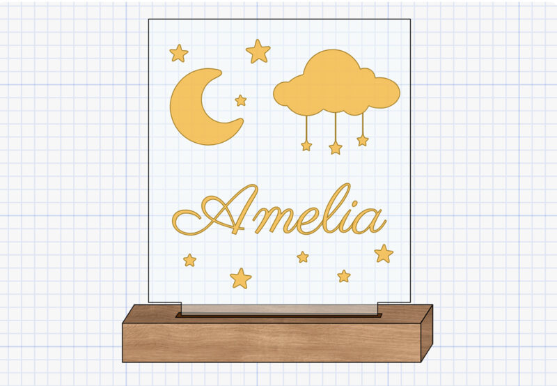 moon and stars lamp