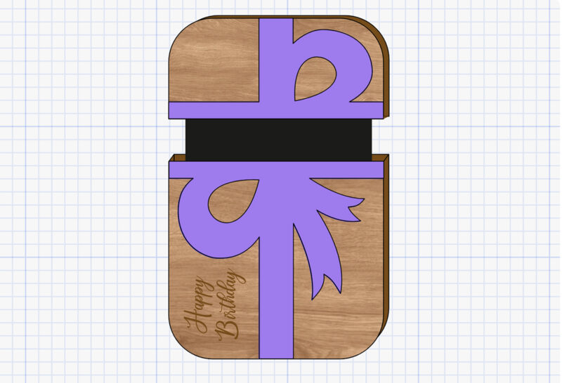 vertical gift card holder
