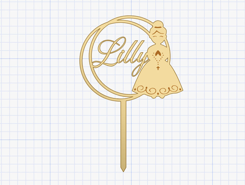 lily communion topper