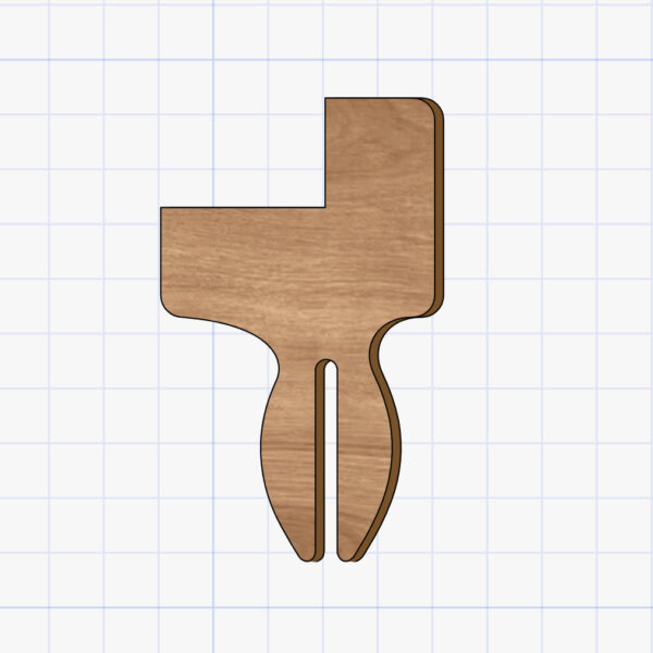 L shaped pin