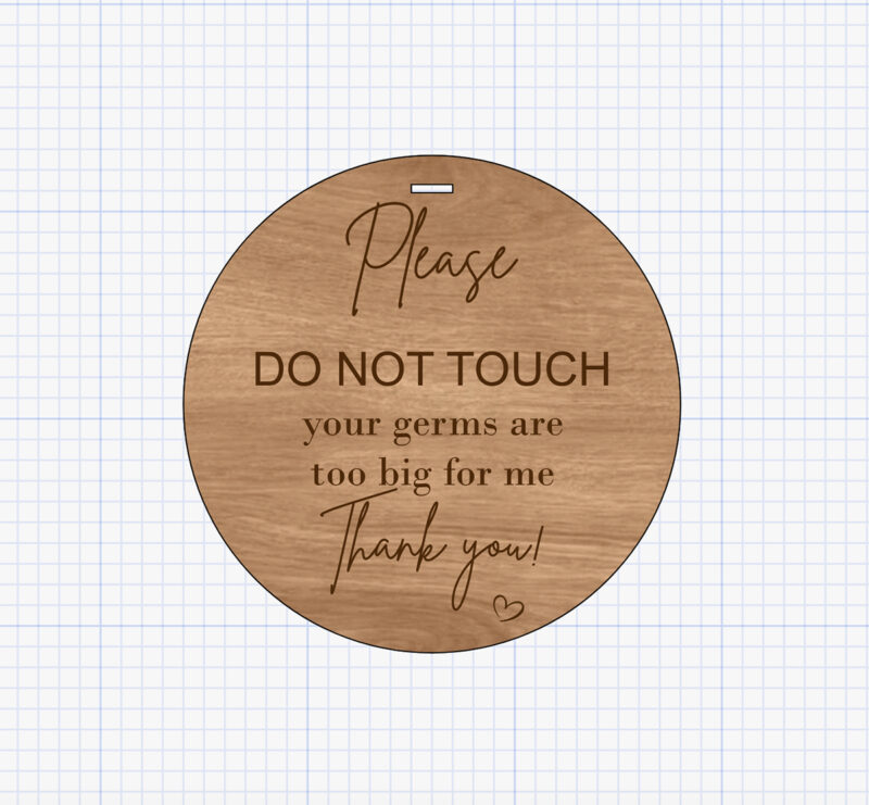 no touching sign