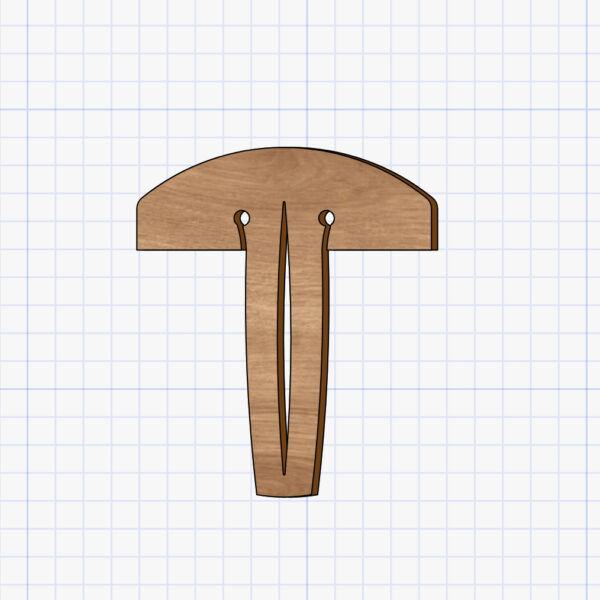 mushroom shaped pin