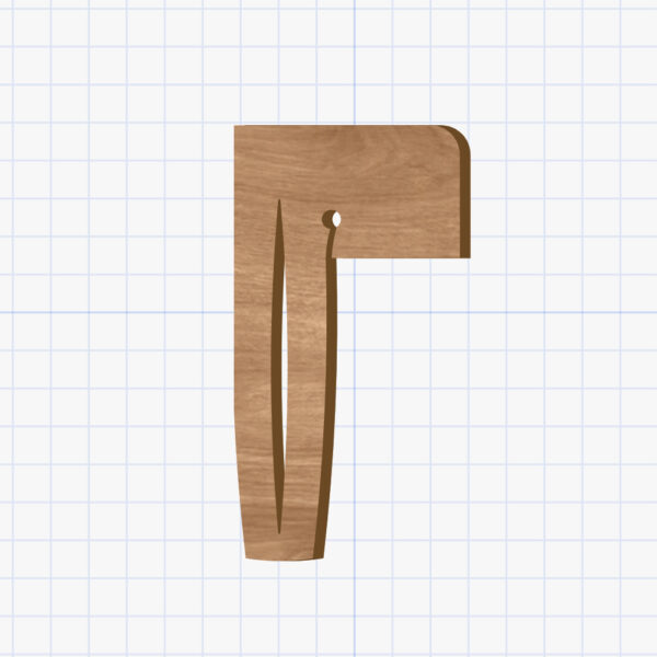 L shaped pin