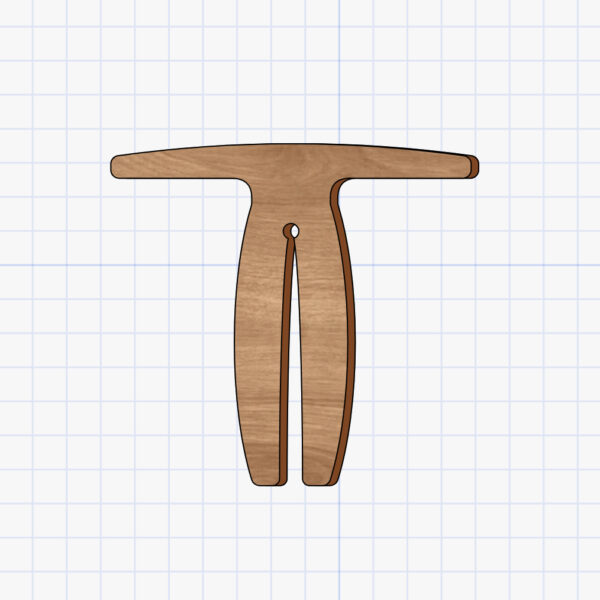 T shaped pin