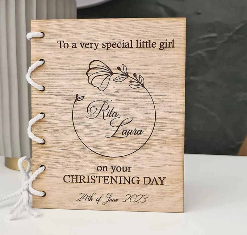 custom christening card