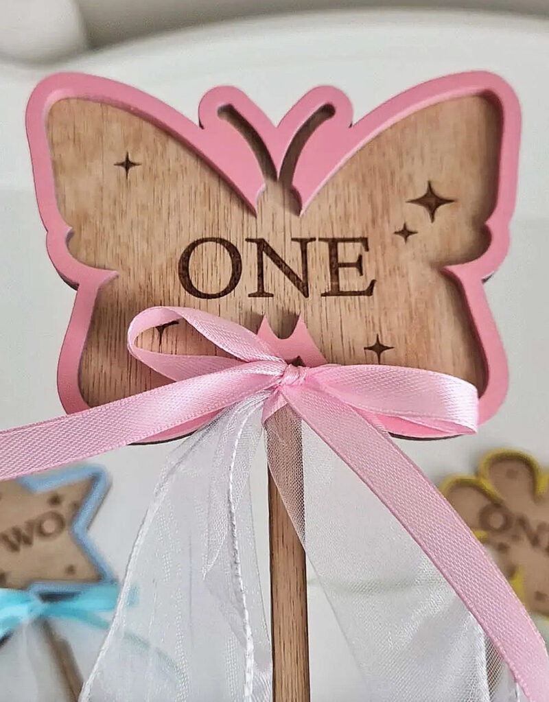 wooden butterfly wand
